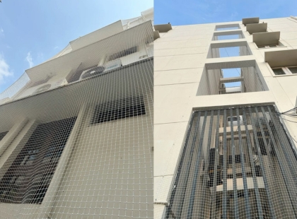 Duct Area Safety Net Installation