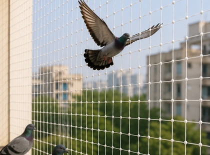 Pigeon Safety Net Installation
