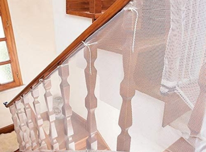 Staircase Safety Net Installation