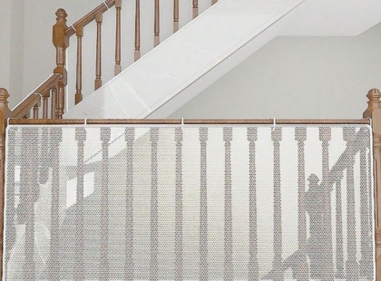 Modern Staircase Safety Net Design